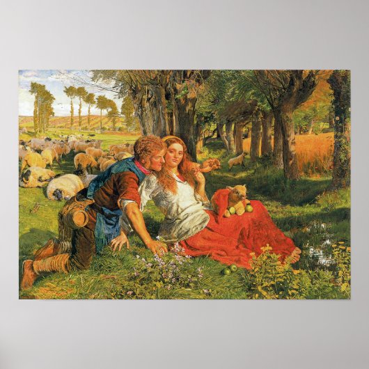 The Hireling Shepherd, 1851-52 Poster (Voorkant)