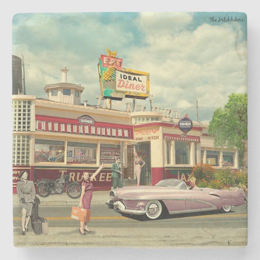 The Hitchhickers Stenen Onderzetter (Voorkant)