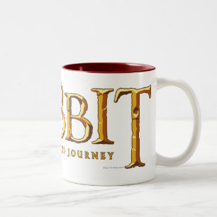 The Hobbit Logo Gold Tweekleurige Koffiemok