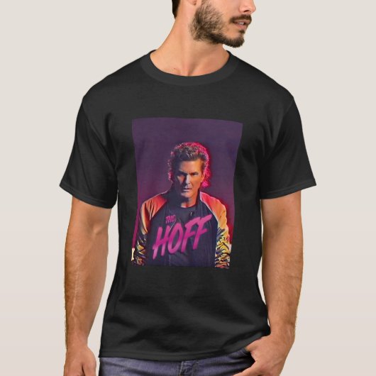 The Hoff - David Hasselhoff Retro Allover Patten T-shirt (Voorkant)