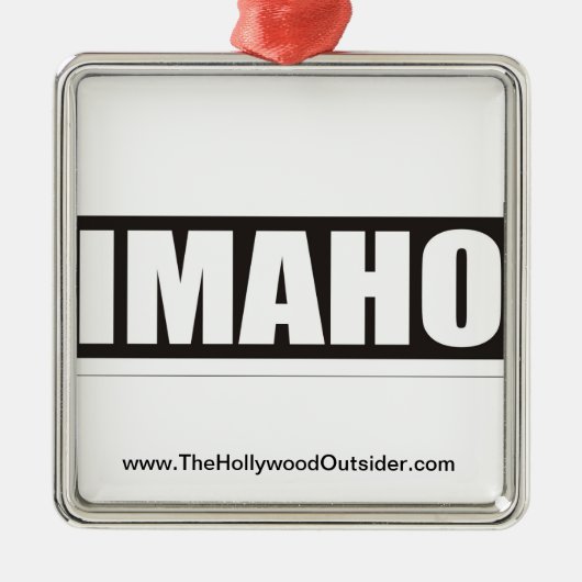 The HOllywood Outsider IMAHO Kerstversiering Metalen Ornament (Voorkant)