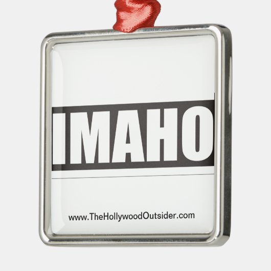 The HOllywood Outsider IMAHO Kerstversiering Metalen Ornament (Links)