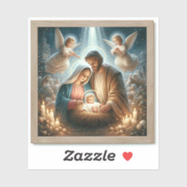 The Holy Family - Vinyl Sticker op maat