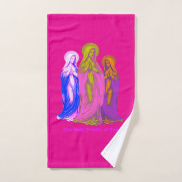 The Holy Trinity of Pop Vierges Marie Multicolores Handdoek