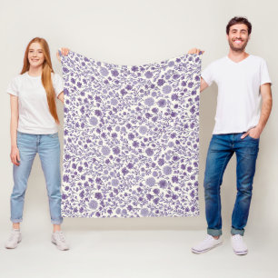 The Home Studio Lavendel Bloei Fleece Deken