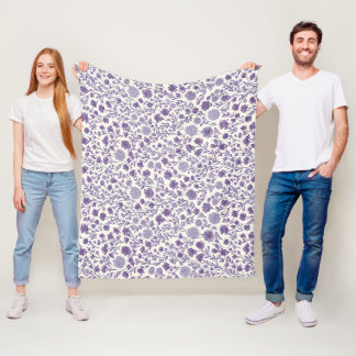 The Home Studio Lavendel Bloei Fleece Deken