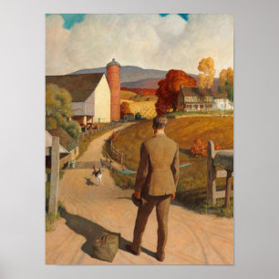 The Homecoming, 1945, van Newell Convers Wyeth Poster