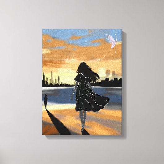 The Horizon I A – Journey to Growth Canvas Afdruk (Voorkant)