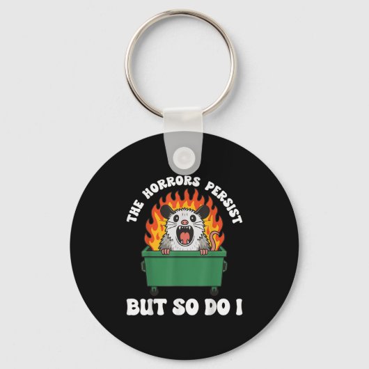 The Horrors Persist But So Do I Ossum  Sleutelhanger (Voorkant)