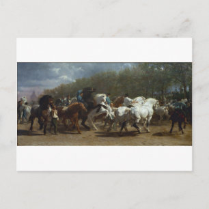 The Horse Fair by Rosa Bonheur Briefkaart