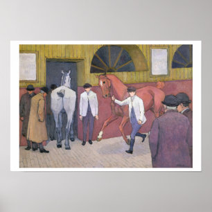 The Horse Mart (olie op doek) Poster