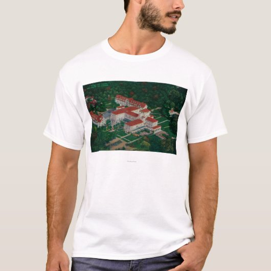 The Hotel Del Monte from the airDel Monte, CA T-shirt (Voorkant)