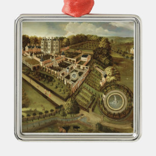 The House and Garden of Llanerch Hall, Denbighshir Metalen Ornament