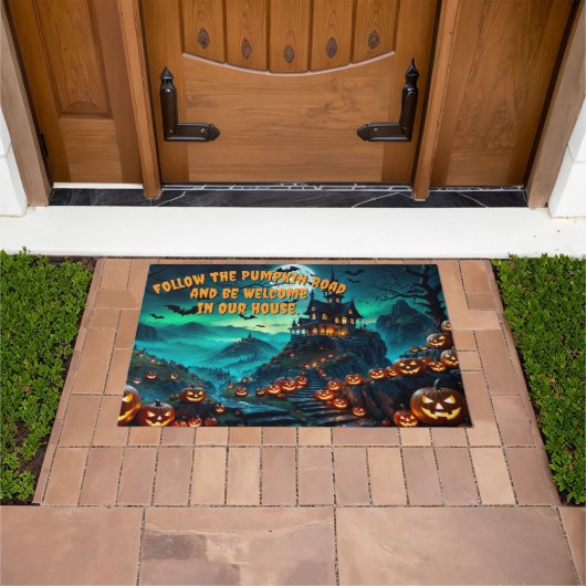 The House by the Pumpkin Road Deurmat (Buiten)