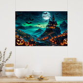 The House by the Pumpkin Road Poster (Keuken)