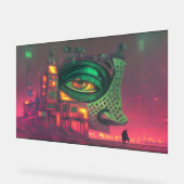 The House is Not Impressed Acrylic Sign (Angle)
