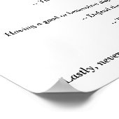 The House Rules v3white Poster (Hoek)