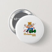 The Hoverboard King Ronde Button 5,7 Cm (Voorkant /achterkant)