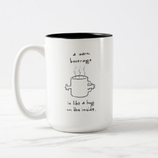 The Hug Mug Tweekleurige Koffiemok
