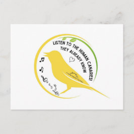 The Human Canaries Already Know Briefkaart