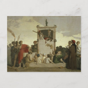 The Human Comedy, c.1852 Briefkaart