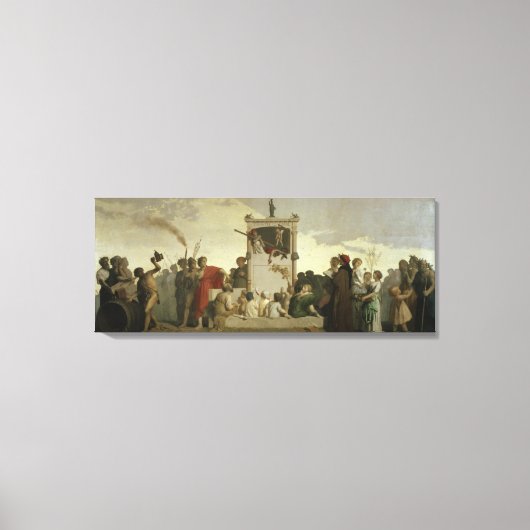 The Human Comedy, c.1852 Canvas Afdruk (Voorkant)