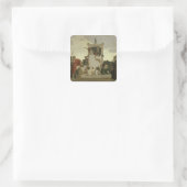 The Human Comedy, c.1852 Vierkante Sticker (Tas)