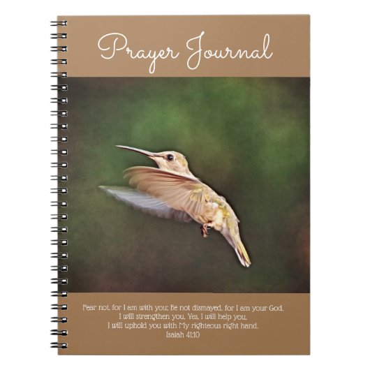 The Hummingbird still Motion Prayer Journal Notitieboek (Voorkant)