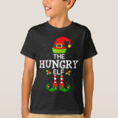 The Hungry Elf Christmas Family Matching Pajama  T-shirt (Voorkant)