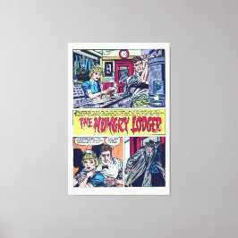 The Hungry Lodger  1950s Horror Comics Canvas Afdruk