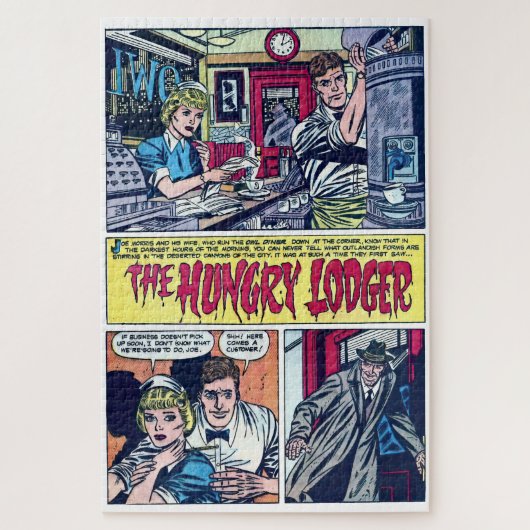 The Hungry Lodger  1950s Horror Comics Legpuzzel (Verticaal)