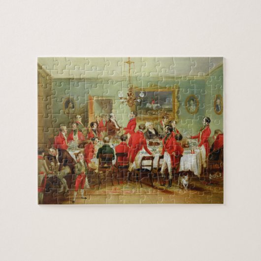 The Hunt Breakfast, Bachelor's Hall, 1836 (olie op Legpuzzel (Horizontaal)