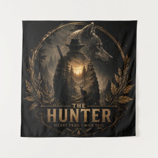 The Hunter, In de Wilde Stilte Wandkleed (Voorkant)