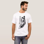 The Hunter Wolf Split Design T-shirt (Voorkant volledig)