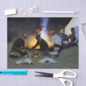 "The Hunter's Supper" van Frederic Remington Tissuepapier (Craft)