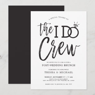 The I Do Crew Bruiloftsbrunch na de grote dag Kaart
