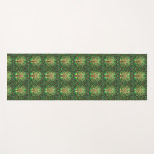 The image shows two views of a patterned yoga mat (Voorkant (horizontaal))