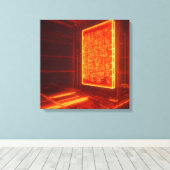 The Inferno Datacore Canvas Afdruk (Insitu (Houten vloer))