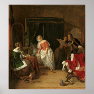 The Intruder - Gabriel Metsu Fine Art Poster
