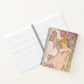 The Iris (1897) by Alphonse Mucha  Notitieboek (Binnen)