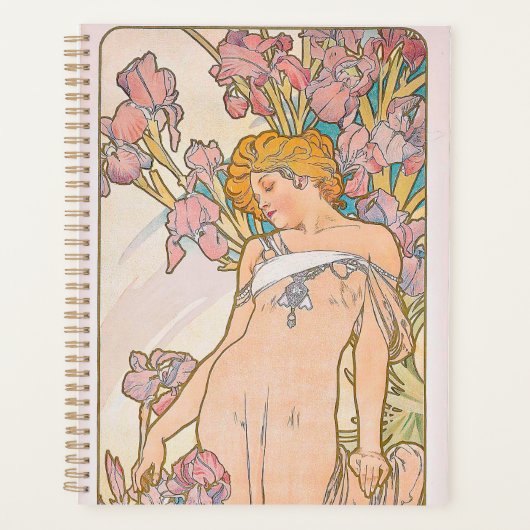The Iris (1897) by Alphonse Mucha  Planner (Voorkant)