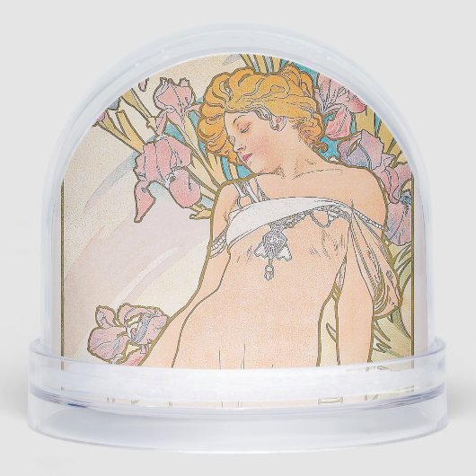 The Iris (1897) by Alphonse Mucha Sneeuwbol (Voorkant)