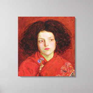 The Irish Girl, 1860 (olie op het canvas vastgeleg Afdruk