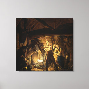 The Iron Forge, 1772 Canvas Afdruk