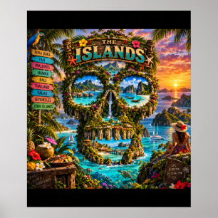 The Islands Schedel Art Print Staat van Geest