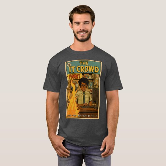 The IT Crowd Fire T-shirt (Voorkant volledig)