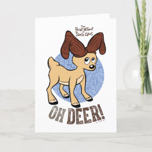 THE JAAR ZONDER EEN KERSTMAN™ Vixen "Oh Deer" Feestdagen Kaart