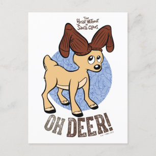 THE JAAR ZONDER EEN KERSTMAN™   Vixen "Oh Deer" Feestdagenkaart