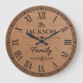 The JACKSON Family Wall Clock  Grote Klok (Voorkant)