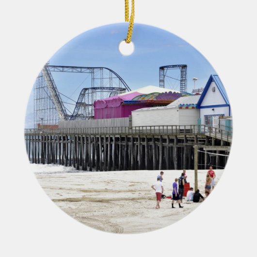 The Jersey Shore at Seaside Heights Keramisch Ornament (Voorkant)